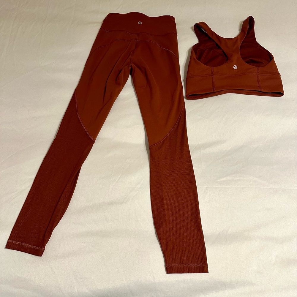 Lululemon Set In The Color Rust - image 3